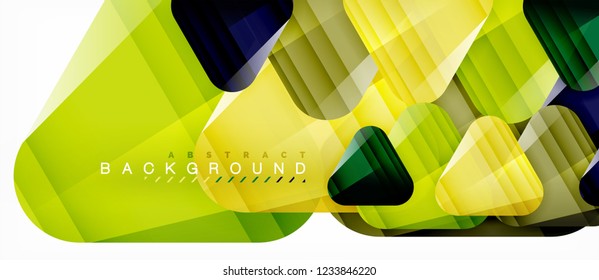 Geometric abstract background, triangles, trendy layout template for business or technology presentation or web design cover, wallpaper. Vector illustration