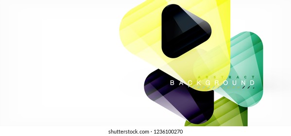 Geometric abstract background, triangles, trendy layout template for business or technology presentation or web design cover, wallpaper. Vector illustration