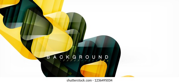 Geometric abstract background, triangles, trendy layout template for business or technology presentation or web design cover, wallpaper. Vector illustration