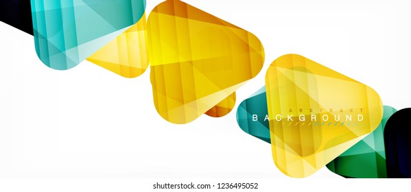 Geometric abstract background, triangles, trendy layout template for business or technology presentation or web design cover, wallpaper. Vector illustration