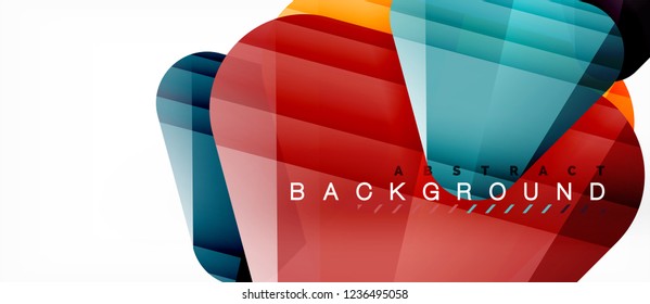 Geometric abstract background, triangles, trendy layout template for business or technology presentation or web design cover, wallpaper. Vector illustration