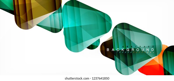 Geometric abstract background, triangles, trendy layout template for business or technology presentation or web design cover, wallpaper. Vector illustration