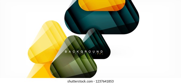 Geometric abstract background, triangles, trendy layout template for business or technology presentation or web design cover, wallpaper. Vector illustration