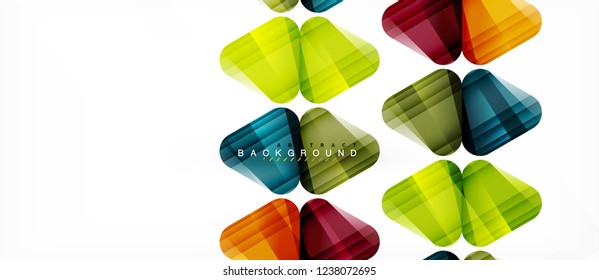 Geometric abstract background, triangles, trendy layout template for business or technology presentation or web design cover, wallpaper. Vector illustration