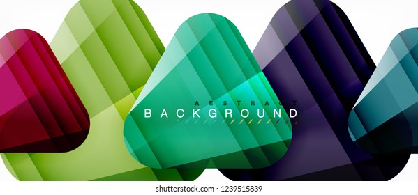 Fondo geométrico abstracto, triángulos, plantilla de diseño de moda para presentación de negocios o tecnología o cubierta de diseño web, fondo de pantalla. Ilustración del vector
