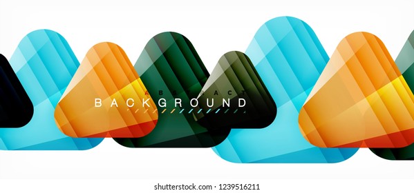 Geometric abstract background, triangles, trendy layout template for business or technology presentation or web design cover, wallpaper. Vector illustration