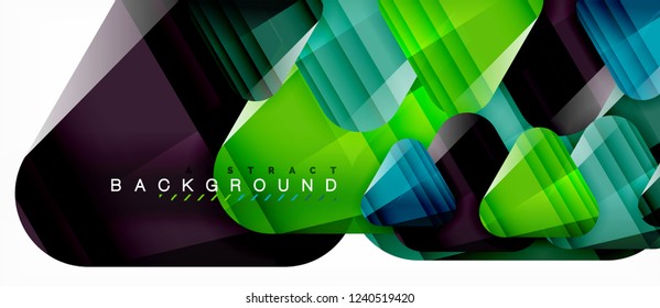 Fondo geométrico abstracto, triángulos, plantilla de diseño de moda para presentación de negocios o tecnología o cubierta de diseño web, fondo de pantalla. Ilustración del vector