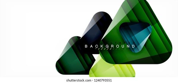 Geometric abstract background, triangles, trendy layout template for business or technology presentation or web design cover, wallpaper. Vector illustration