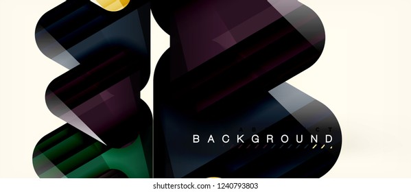 Geometric abstract background, triangles, trendy layout template for business or technology presentation or web design cover, wallpaper. Vector illustration