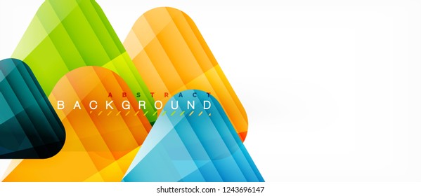 Fondo geométrico abstracto, triángulos, plantilla de diseño de moda para presentación de negocios o tecnología o cubierta de diseño web, fondo de pantalla. Ilustración del vector