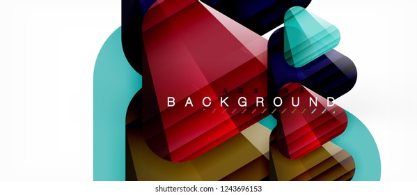 Geometric abstract background, triangles, trendy layout template for business or technology presentation or web design cover, wallpaper. Vector illustration