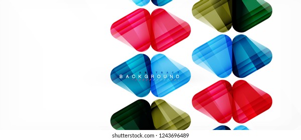 Geometric abstract background, triangles, trendy layout template for business or technology presentation or web design cover, wallpaper. Vector illustration