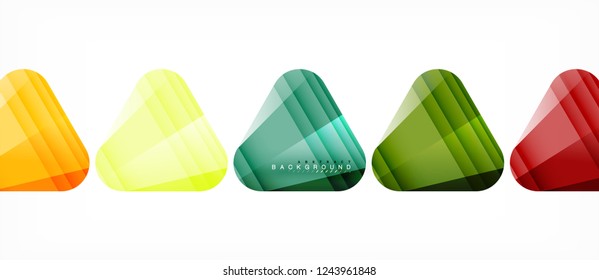 Geometric abstract background, triangles, trendy layout template for business or technology presentation or web design cover, wallpaper. Vector illustration