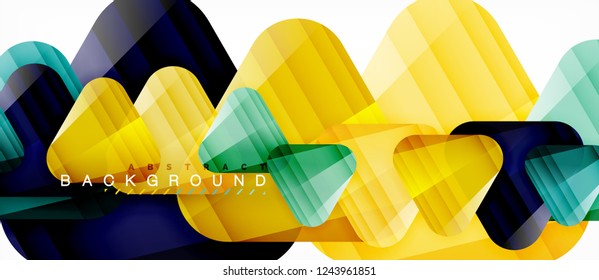 Geometric abstract background, triangles, trendy layout template for business or technology presentation or web design cover, wallpaper. Vector illustration