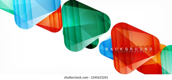 Geometric abstract background, triangles, trendy layout template for business or technology presentation or web design cover, wallpaper. Vector illustration