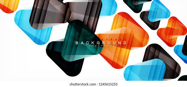 Geometrischer abstrakter Hintergrund, Dreiecke, trendige Layoutvorlage für Geschäfts- oder Technologiepräsentation oder Web-Design-Cover, Bildschirmhintergrund. Vektorgrafik