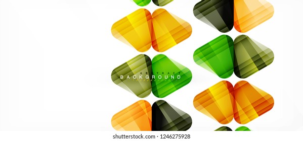 Geometric abstract background, triangles, trendy layout template for business or technology presentation or web design cover, wallpaper. Vector illustration