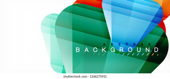 Geometric abstract background, triangles, trendy layout template for business or technology presentation or web design cover, wallpaper. Vector illustration