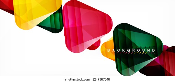 Fondo geométrico abstracto, triángulos, plantilla de diseño de moda para presentación de negocios o tecnología o cubierta de diseño web, fondo de pantalla. Ilustración del vector