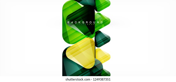 Geometric abstract background, triangles, trendy layout template for business or technology presentation or web design cover, wallpaper. Vector illustration
