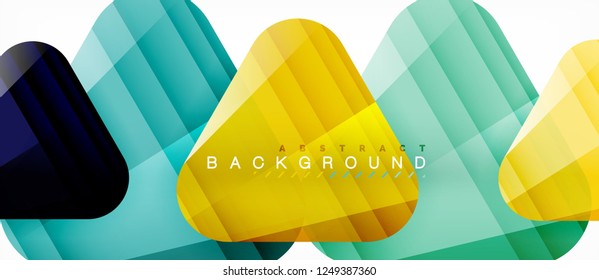 Geometric abstract background, triangles, trendy layout template for business or technology presentation or web design cover, wallpaper. Vector illustration