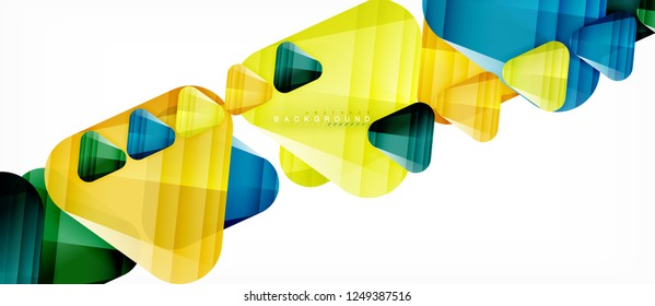Geometric abstract background, triangles, trendy layout template for business or technology presentation or web design cover, wallpaper. Vector illustration