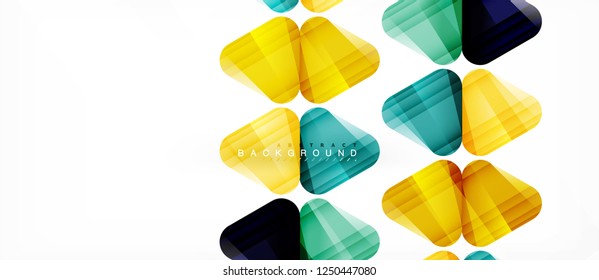 Geometric abstract background, triangles, trendy layout template for business or technology presentation or web design cover, wallpaper. Vector illustration