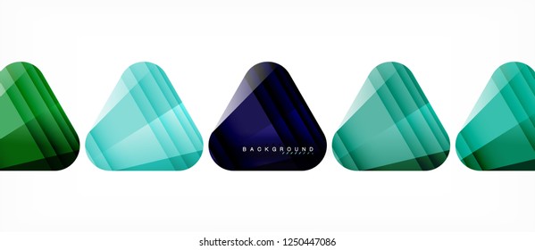 Geometric abstract background, triangles, trendy layout template for business or technology presentation or web design cover, wallpaper. Vector illustration