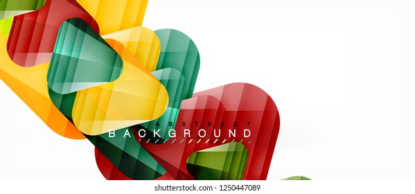 Geometric abstract background, triangles, trendy layout template for business or technology presentation or web design cover, wallpaper. Vector illustration