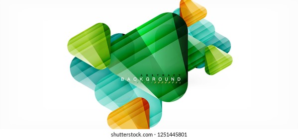 Geometric abstract background, triangles, trendy layout template for business or technology presentation or web design cover, wallpaper. Vector illustration
