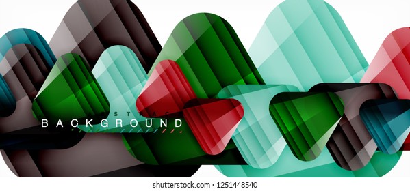 Geometric abstract background, triangles, trendy layout template for business or technology presentation or web design cover, wallpaper. Vector illustration