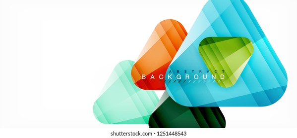 Geometric abstract background, triangles, trendy layout template for business or technology presentation or web design cover, wallpaper. Vector illustration
