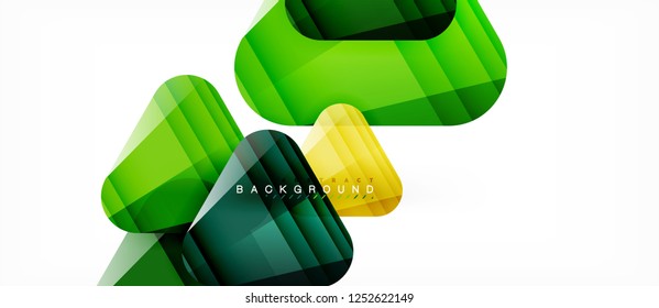 Fondo geométrico abstracto, triángulos, plantilla de diseño de moda para presentación de negocios o tecnología o cubierta de diseño web, fondo de pantalla. Ilustración del vector