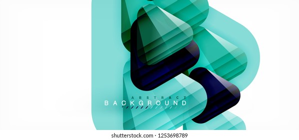 Geometric abstract background, triangles, trendy layout template for business or technology presentation or web design cover, wallpaper. Vector illustration