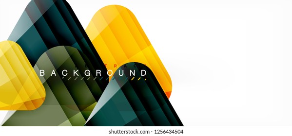 Geometric abstract background, triangles, trendy layout template for business or technology presentation or web design cover, wallpaper. Vector illustration