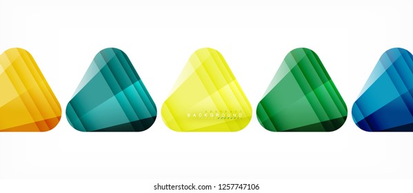 Geometric abstract background, triangles, trendy layout template for business or technology presentation or web design cover, wallpaper. Vector illustration