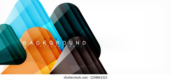 Fondo geométrico abstracto, triángulos, plantilla de diseño de moda para presentación de negocios o tecnología o cubierta de diseño web, fondo de pantalla. Ilustración del vector