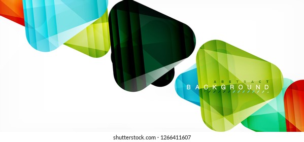 Fondo geométrico abstracto, triángulos, plantilla de diseño de moda para presentación de negocios o tecnología o cubierta de diseño web, fondo de pantalla. Ilustración del vector