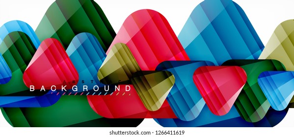 Fondo geométrico abstracto, triángulos, plantilla de diseño de moda para presentación de negocios o tecnología o cubierta de diseño web, fondo de pantalla. Ilustración del vector