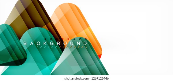 Geometric abstract background, triangles, trendy layout template for business or technology presentation or web design cover, wallpaper. Vector illustration