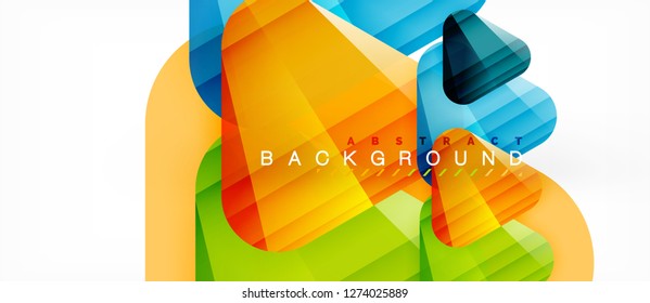Geometric abstract background, triangles, trendy layout template for business or technology presentation or web design cover, wallpaper. Vector illustration