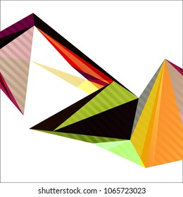 Geometric abstract background with triangles. Vector illustration.