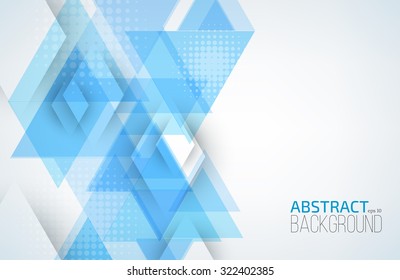 Geometric abstract background with triangles. Vector illustration.