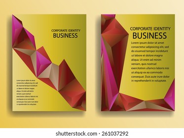 Geometric Abstract Background. Triangular Background. . Vector Illustration. 