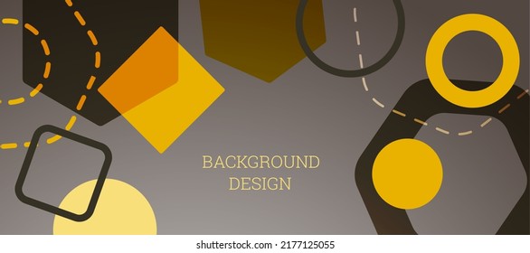 Geometric abstract background. Various geometric shapes. Cover design, background, wallpaper. Vector
