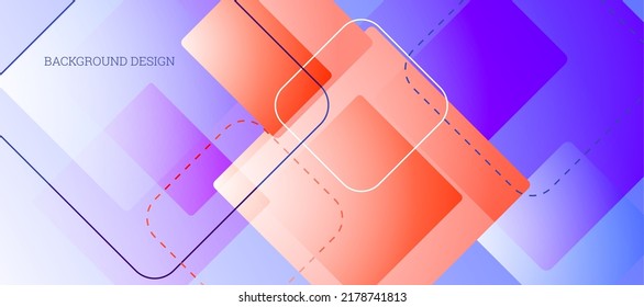 Geometric abstract background. Various geometric shapes. Cover design, background, wallpaper. Vector