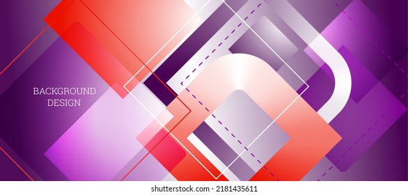 Geometric abstract background. Various geometric shapes. Cover design, background, wallpaper. Vector