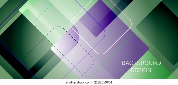 Geometric abstract background. Various geometric shapes. Cover design, background, wallpaper. Vector