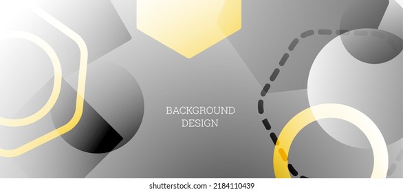 Geometric abstract background. Various geometric shapes. Cover design, background, wallpaper. Vector