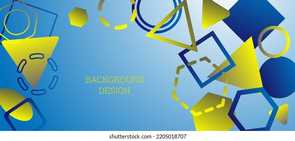 Geometric abstract background. Various geometric shapes. Cover design, background, wallpaper. Vector